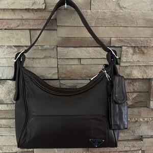 Unbranded Dark Brown Leather Shoulder Bag
